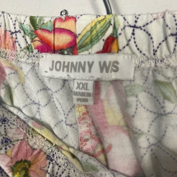 Johnny was two piece short and button up pajama set geometric floral size XXL - Picture 7 of 9